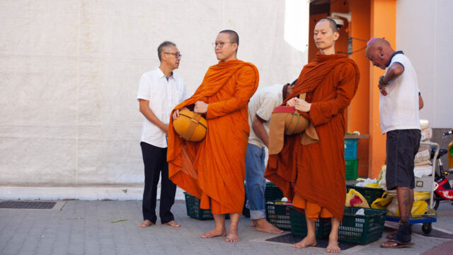 Alms Giving to Palelai Buddhist Temple Monks