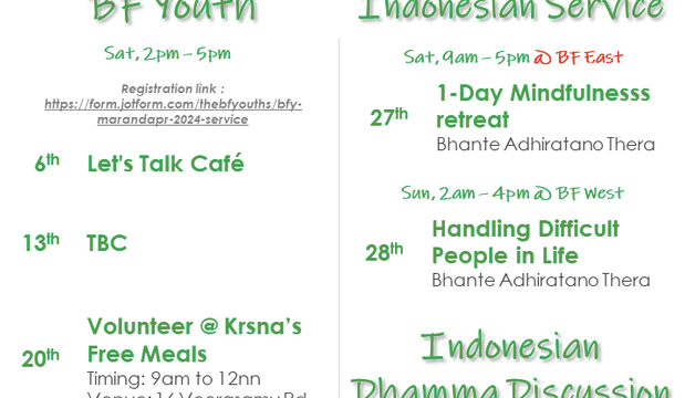 Buddhist Fellowship Youth: Volunteer @ Krsna’s Free Meals
