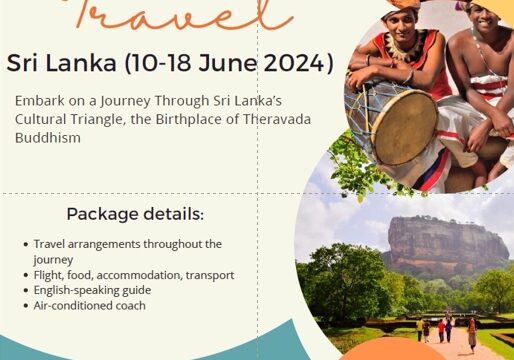 9D / 8N Spiritual & Heritage Tour to Sri Lanka from 10 – 18 June 2024.