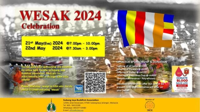 Wesak Celebrations at Subang Jaya Buddhist Temple (Malaysia)