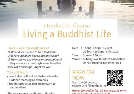 Introduction Course: Living a Buddhist Life (Malaysia)
