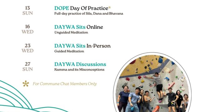 DAYWA Sits (Online and In-Person Meditation)