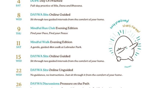 DAYWA Sits (Online and In-Person Meditation)
