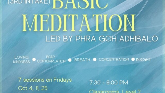 Basic Meditation led by Phra Goh Adhibalo