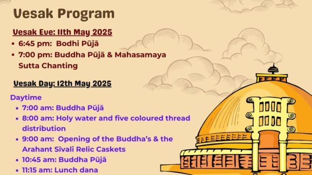 Vesak Day at Mangala Vihara