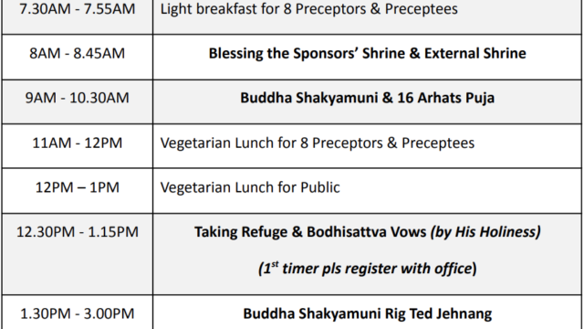 Vesak at Sakya Tenphel Ling