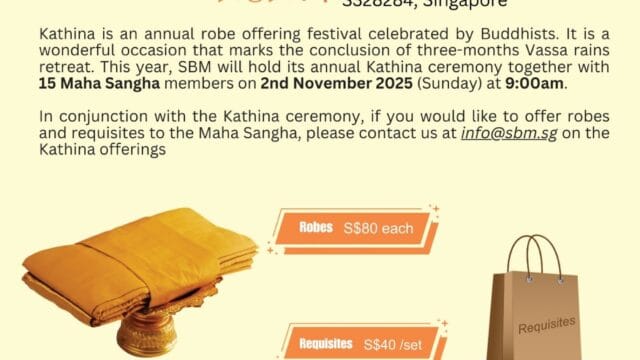 Kathina @ Singapore Buddhist Mission