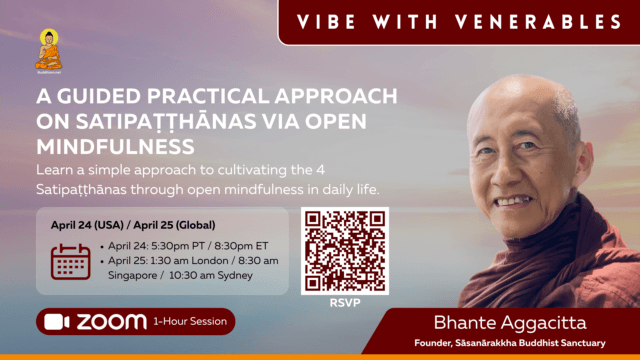 A Guided Practical Approach on Satipaṭṭhānas via open mindfulness