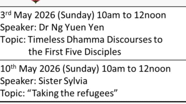 BDMS Sunday Dhamma sharing by Dr Ng Yuen Yen