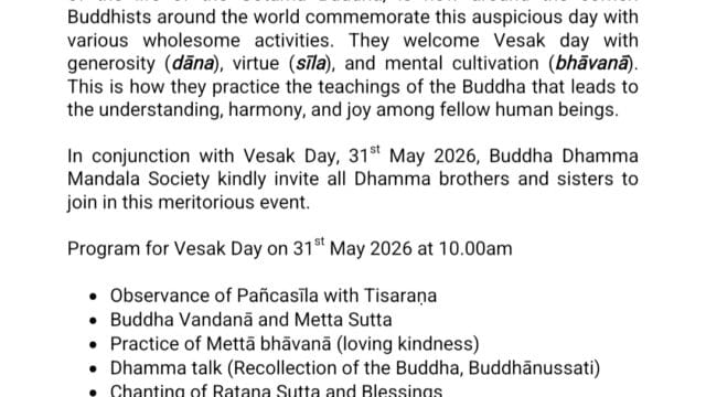 Vesak Celebration at BDMS
