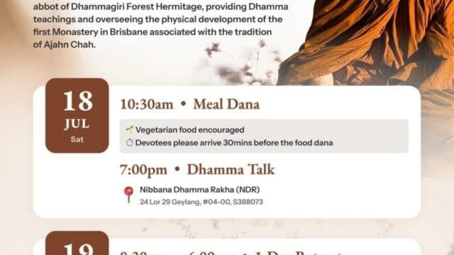 Full Day Retreat by Ajahn Dhammasīha