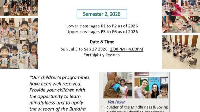 Mindfulness for Young Children 2026 Semester 2